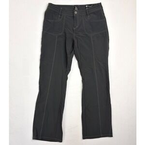 Kuhl Mountain Culture Hiking Pants Women 12 Regular Black Nylon Outdoor Gorpcore